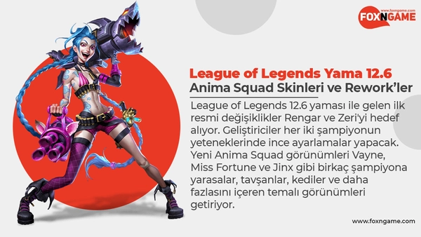 League of Legends Patch 12.6: Anima Squad Skins, Rengar Changes