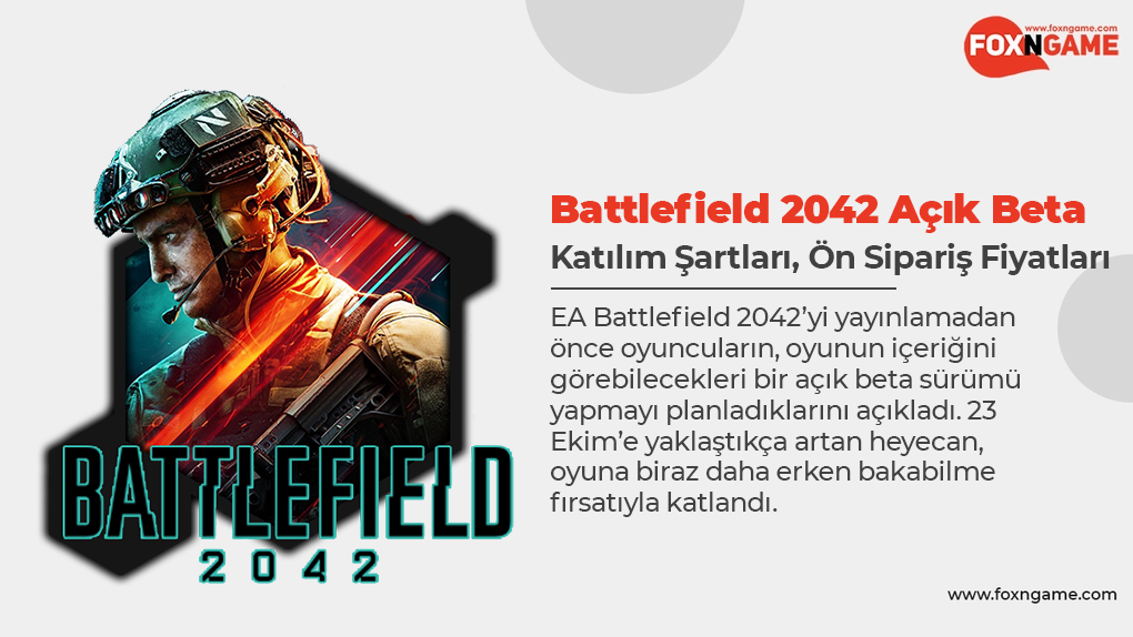 Battlefield 2042 Open Beta Announcement and Terms of Participation