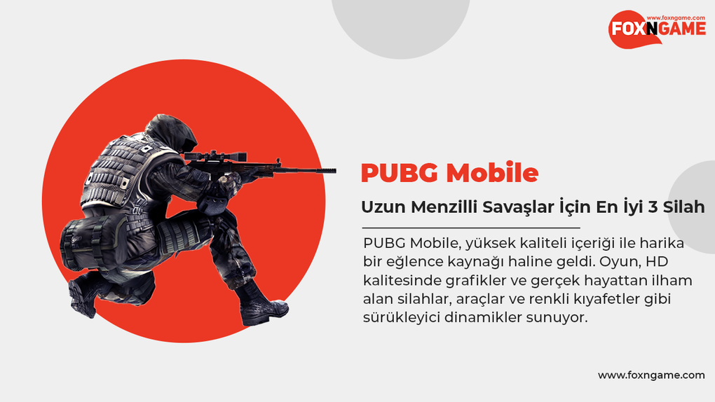 أفضل أسلحة PUBG Mobile 3 للمعارك طويلة المدى
