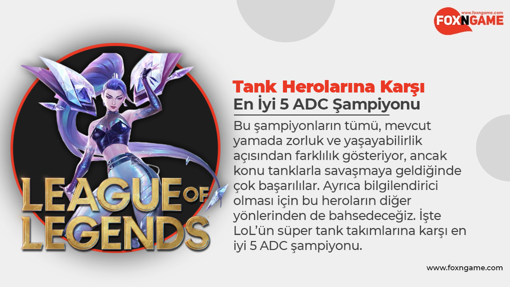 LoL's Top 5 ADC Champions Against Tank Heroes
