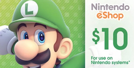 Nintendo eShop Gift Cards 10 Dolar