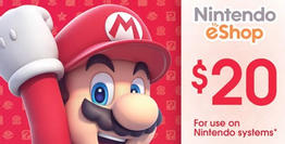 Nintendo eShop Gift Cards 20 Dolar