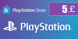 PlayStation Gift Card 5 Pound