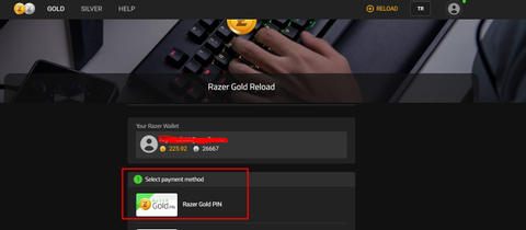 Razer Gold TL Pin