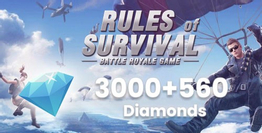 Rules of Survival 3000+560 Diamonds Rules of Survival 3000+560 Diamonds