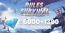 Rules of Survival 6000+1380 Diamonds