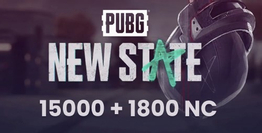 Pubg New State 15000 + 1800 NC