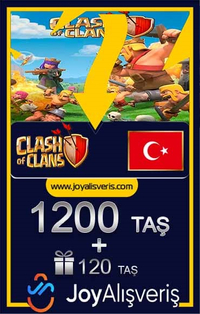 Clash of Clans Taş Torbası (1200 + 120)