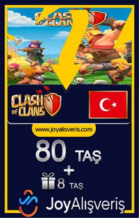 Clash of Clans Bir Cep Doluşu Taş (80 + 8)