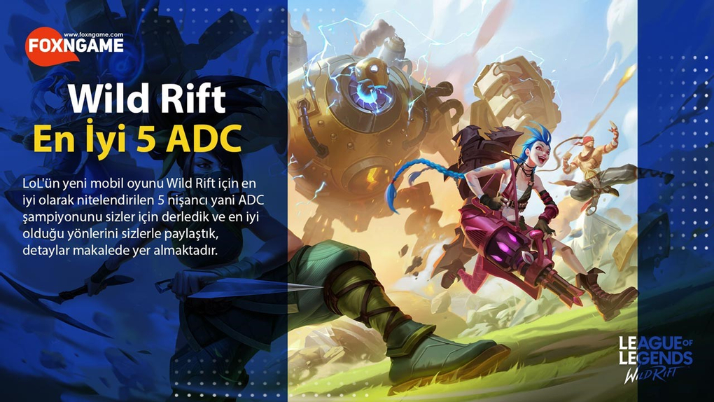 League of Legends: Wild Rift'teki En İyi 5 Nişancı / ADC League of Legends: Wild Rift'teki En İyi 5 Nişancı / ADC