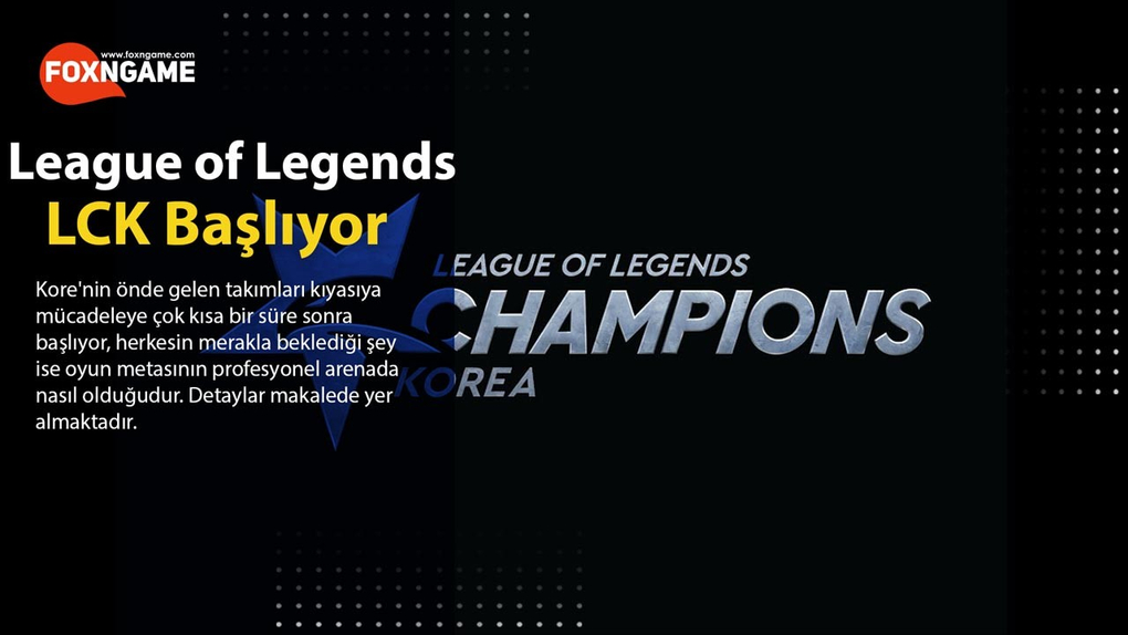 تبدأ لعبة League of Legends LCK Spring Split