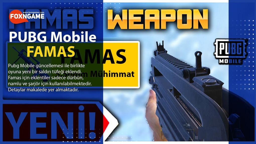 All We Know About the New FAMAS in PUBG Mobile