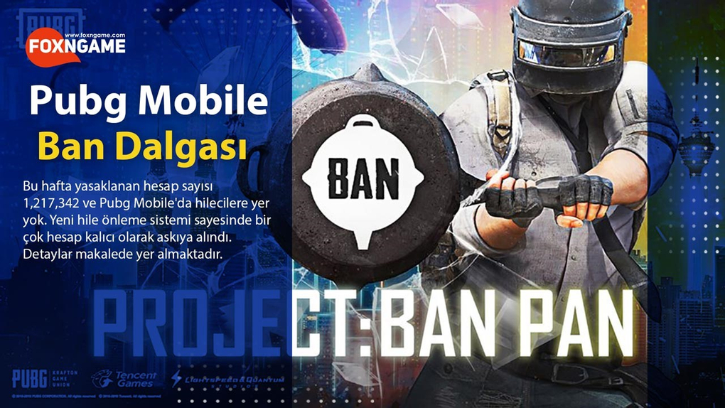 PUBG Mobile'de Bu Hafta 1,217,342 Hesap Yasaklandı