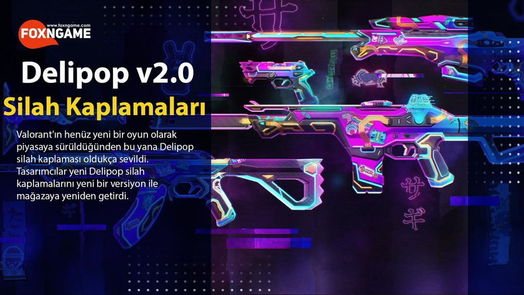 Valorant's New Skin Pack Delipop Weapon Skins v2.0 Arrives