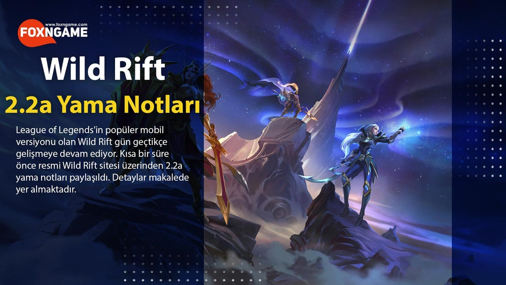 تمت مشاركة ملاحظات التصحيح LoL Wild Rift 2.2a تمت مشاركة ملاحظات التصحيح LoL Wild Rift 2.2a