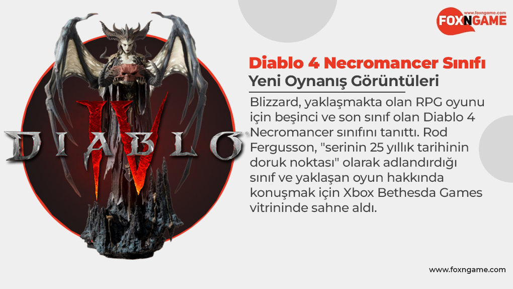 Diablo 4 Necromancer Sınıfı Duyuruldu
