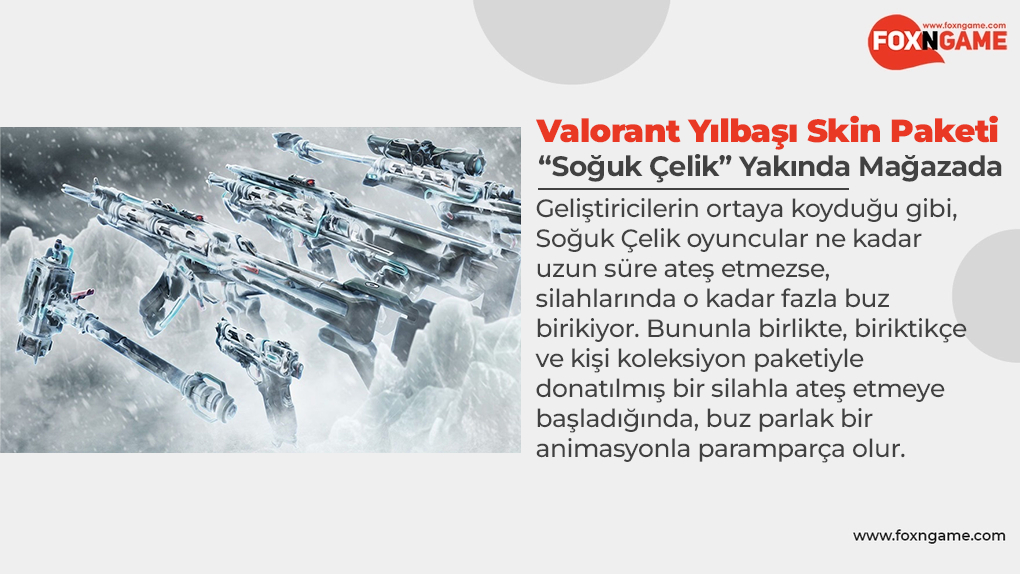 Valorant Yılbaşı Kostüm Paketi "Soğuk Çelik" Yakında Mağazada