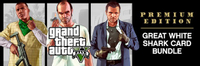Grand Theft Auto V Premium Edition and Great White Shark Card Pack Playstation PSN