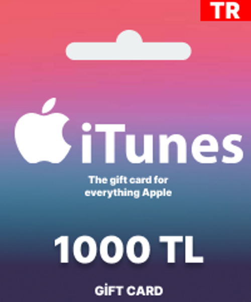 Apple Store iTunes Hediye Kartı 1000 TL