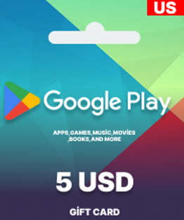 Google Play Gift Card 5 Usd Google Play Gift Card 5 Usd