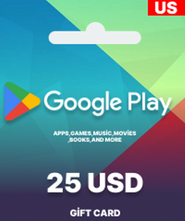 Google Play Gift Card 25 Usd Google Play Gift Card 25 Usd
