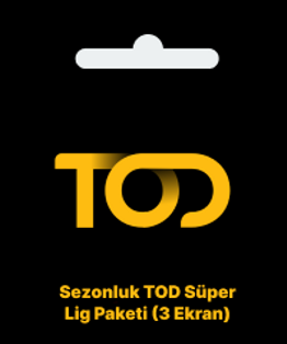 TOD Sezonluk Süper Lig Paketi (Web, Cep, Tablet) TOD Sezonluk Süper Lig Paketi (Web, Cep, Tablet)