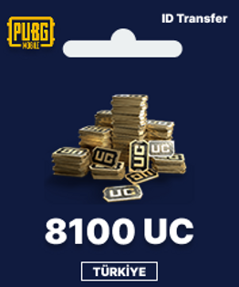8100 PUBG Mobile UC 8100 PUBG Mobile UC