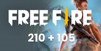 210 + 105 Free Fire Elmas