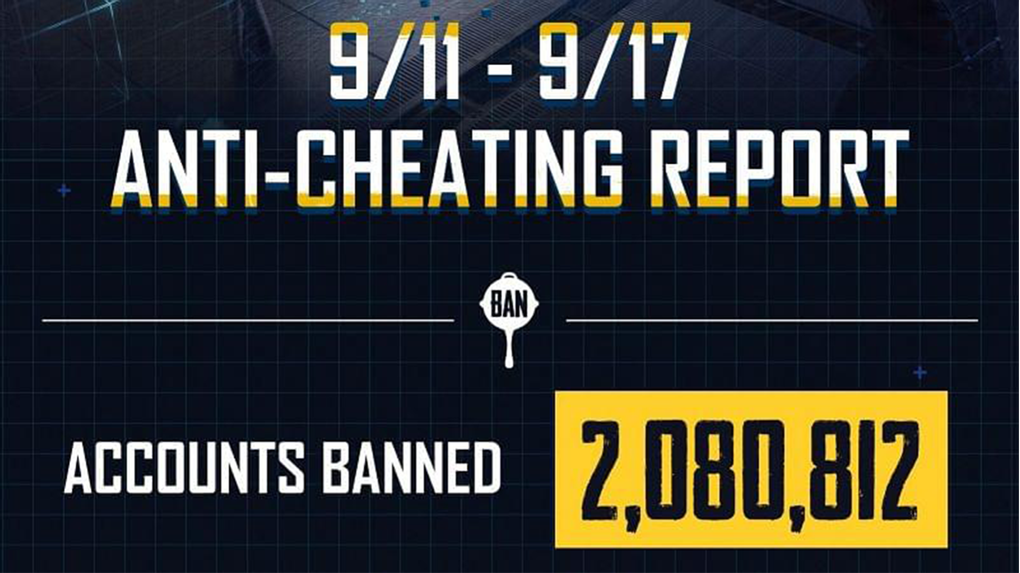 PUBG Mobile banned 2 million accounts from September 11-17