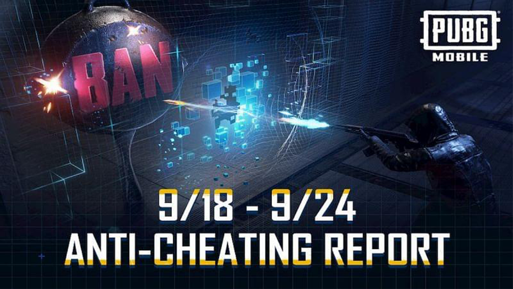 PUBG Mobile banned 2,376,017 accounts between September 18 - 24 for "Cheating"