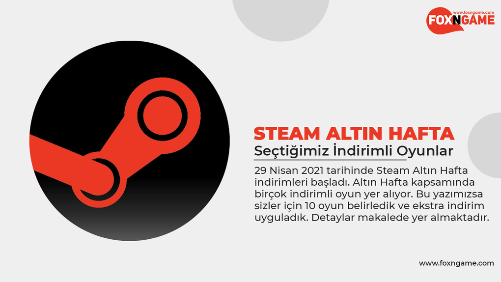 Steam Altın Haftası Seçtiğimiz İndirimli Oyunlar Steam Altın Haftası Seçtiğimiz İndirimli Oyunlar