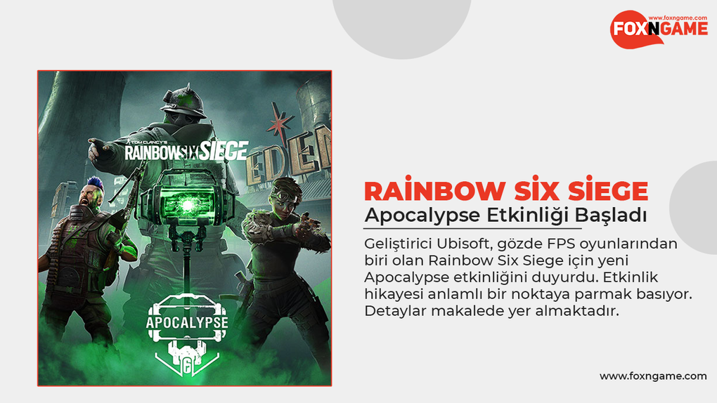 Rainbow Six Siege Apocalypse Etkinliği Başladı Rainbow Six Siege Apocalypse Etkinliği Başladı