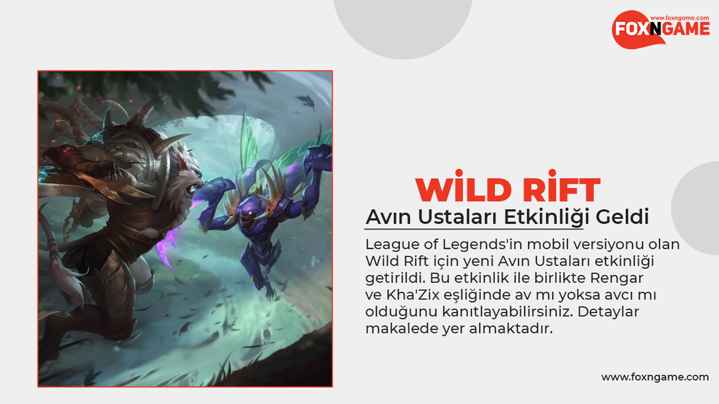 Wild Rift Avın Ustaları Etkinliği Geldi