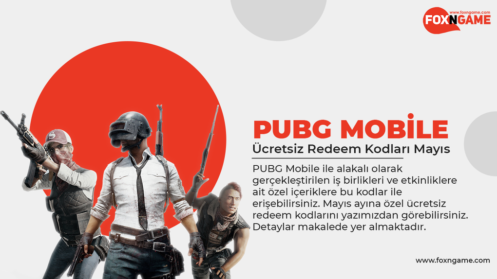 PUBG Mobile Ücretsiz Redeem Kodları Mayıs Ayı