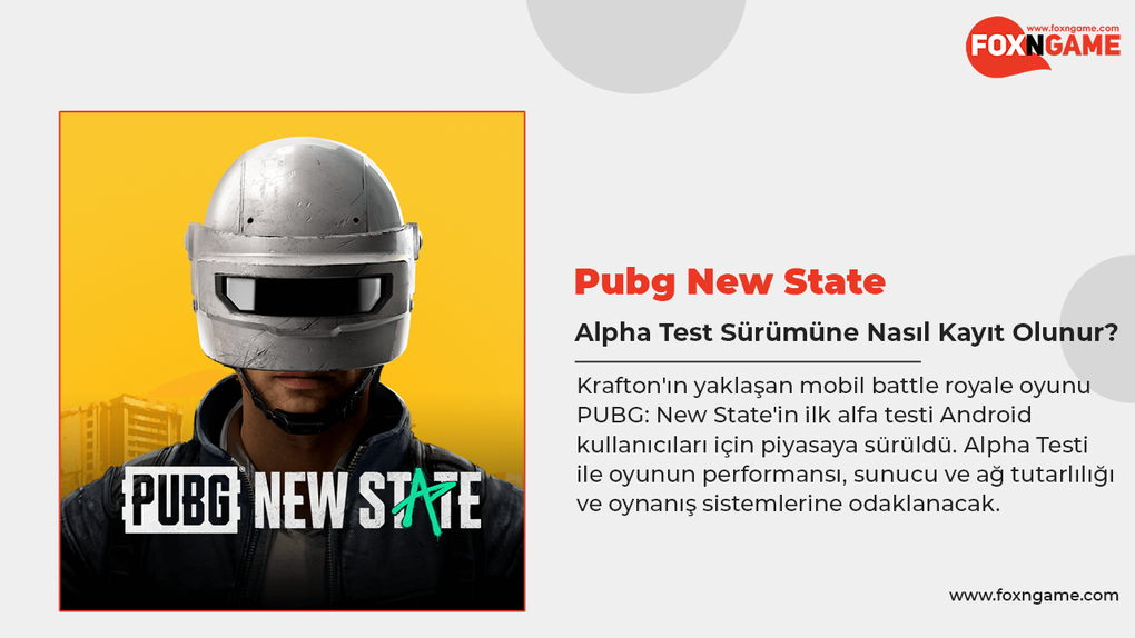 PUBG New State Alpha Test Sürümüne Nasıl Kayıt Olunur? PUBG New State Alpha Test Sürümüne Nasıl Kayıt Olunur?