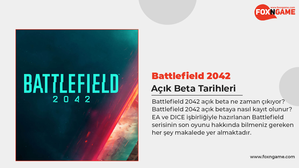 Battlefield 2042 Open Beta Dates