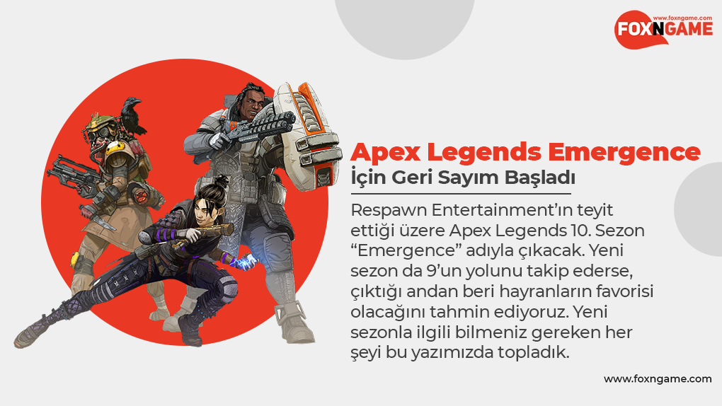 Apex Legends Sezon 10: Emergence için Geri Sayım Başladı