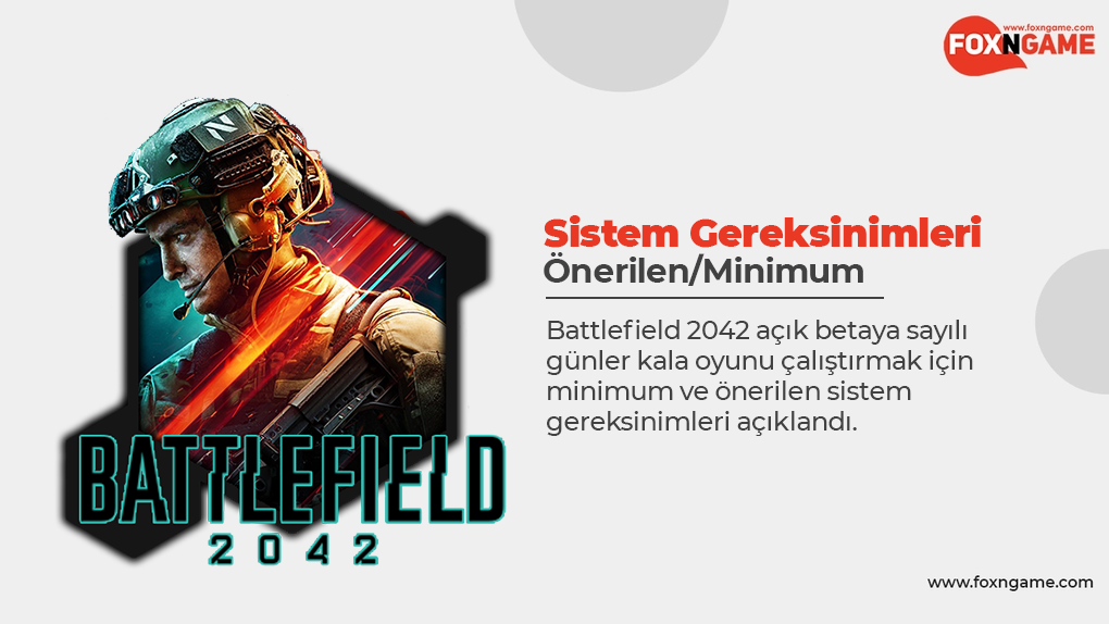 Battlefield 2042 Recommended/Minimum System Requirements