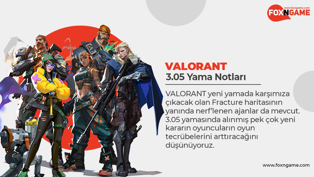VALORANT 3.05 Yaması Çıktı! VALORANT 3.05 Yaması Çıktı!