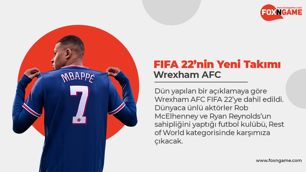 FIFA 22’de Yeni Takım 'Wrexham AFC' FIFA 22’de Yeni Takım 'Wrexham AFC'