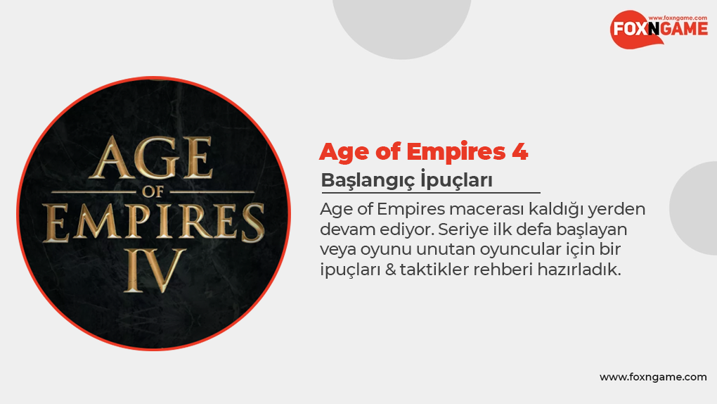 Age of Empires 4 Başlangıç İpuçları & Taktikler