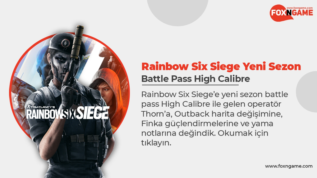 Rainbow Six Siege High Calibre Battle Pass Çıktı