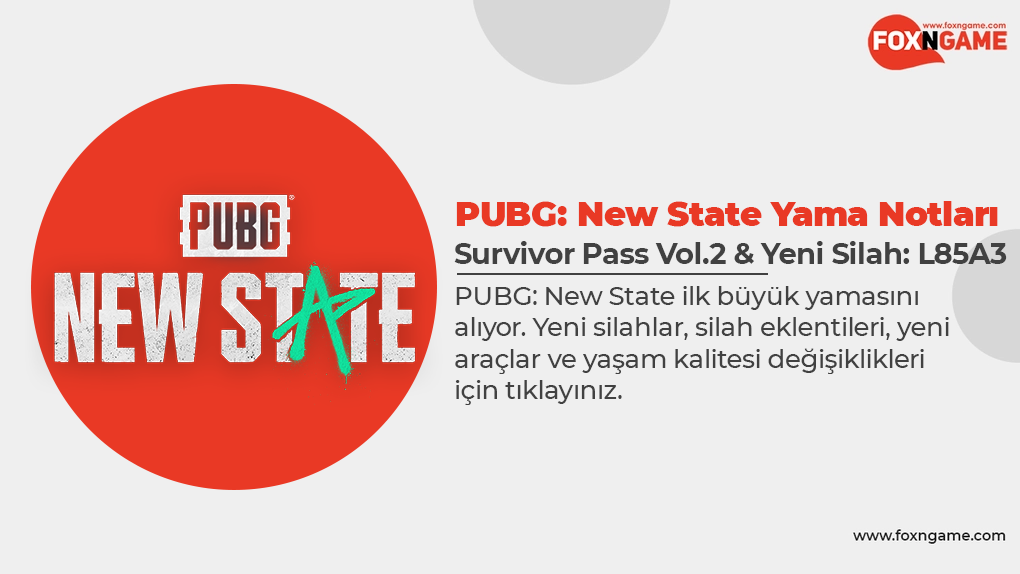 PUBG: New State'in İlk Yaması Büyük Yeniliklerle Geldi PUBG: New State'in İlk Yaması Büyük Yeniliklerle Geldi