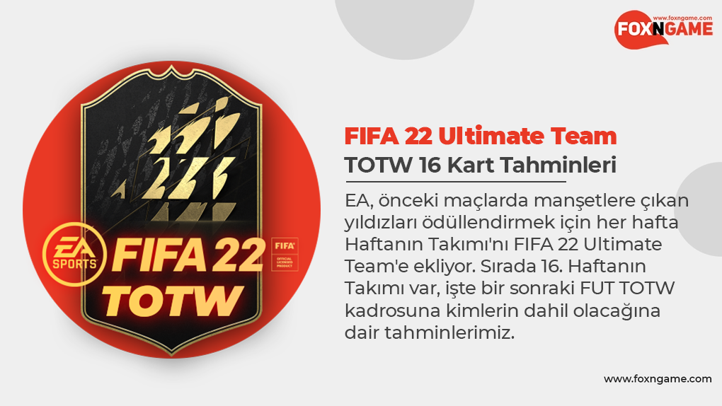 FIFA 22 TOTW 16 Tahminleri