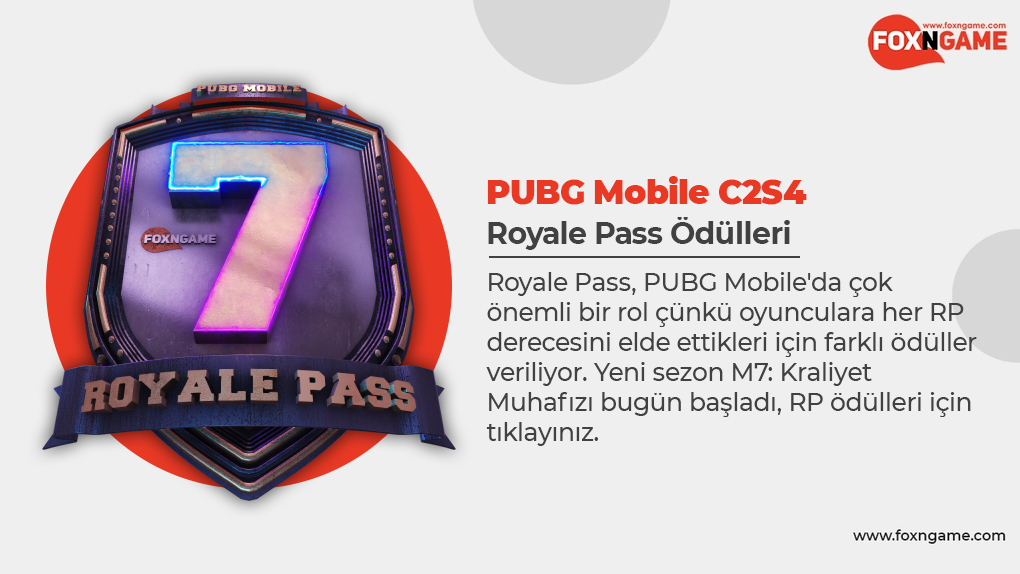 PUBG Mobile Yeni Sezon M7 Royale Pass Ödülleri