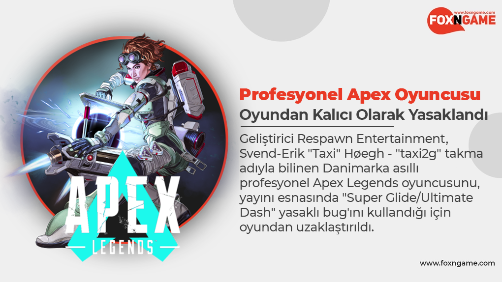 Apex Legends Oyuncusu "taxi2g" Niçin Banlandı? Apex Legends Oyuncusu "taxi2g" Niçin Banlandı?