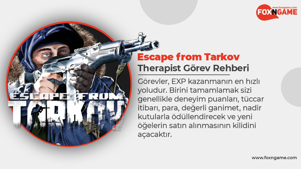 Escape from Tarkov Görevleri: Therapist Escape from Tarkov Görevleri: Therapist
