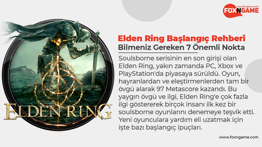 Elden Ring İçin Bilmeniz Gereken 7 Başlangıç ​​İpuçları