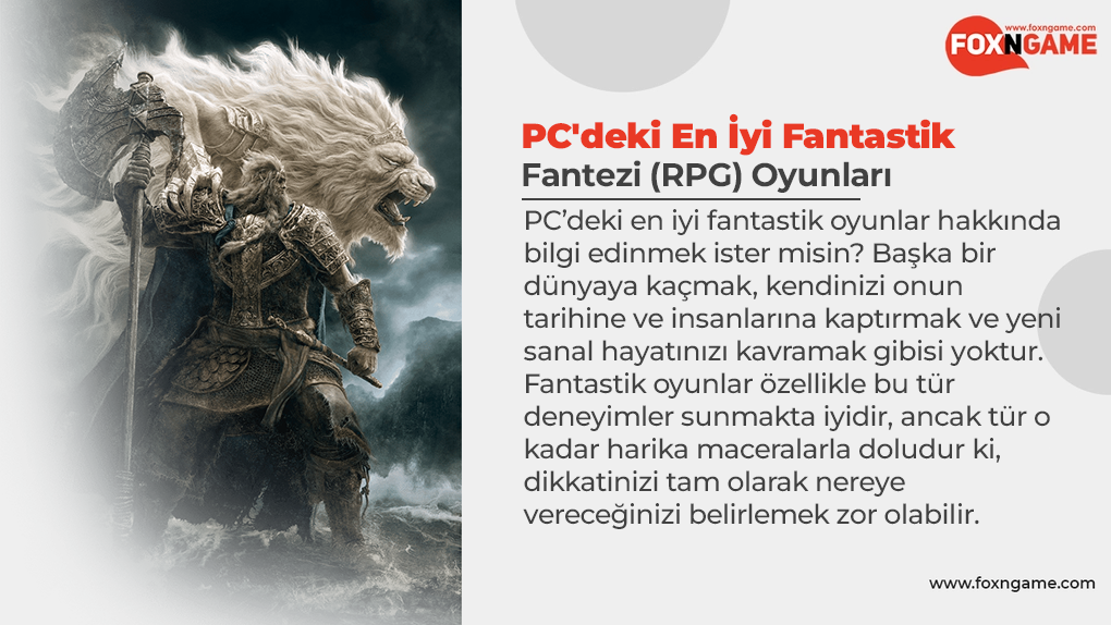 PC'deki En İyi Fantastik-Fantezi Oyunları