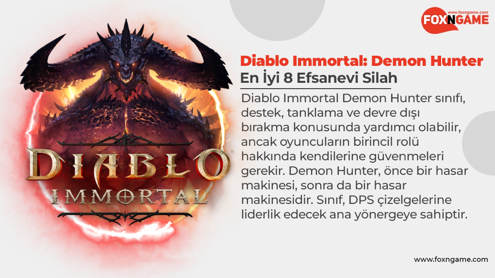 Diablo Immortal Demon Hunter Sınıfı İçin En İyi Silahlar